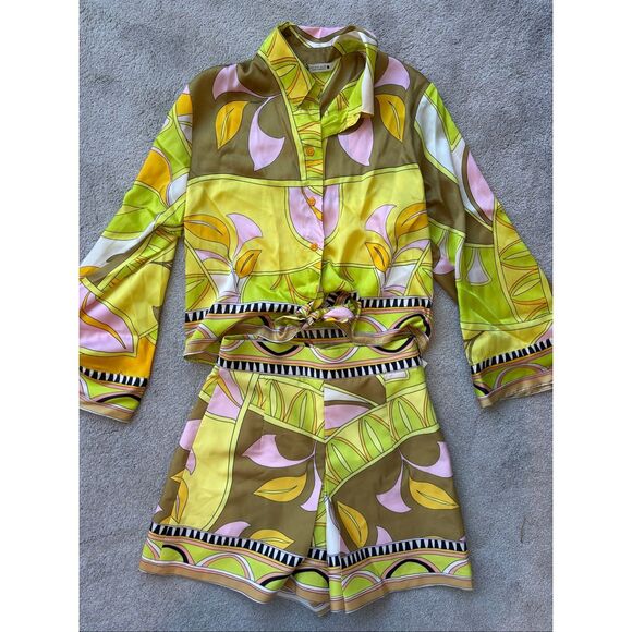 NWT Zara two piece skort and blouse set, Med $125 G18 - Picture 4 of 12